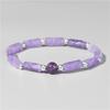 Natural Amethyst Beaded Bracelet, Handmade Gemstone Jewelry for Women and Men