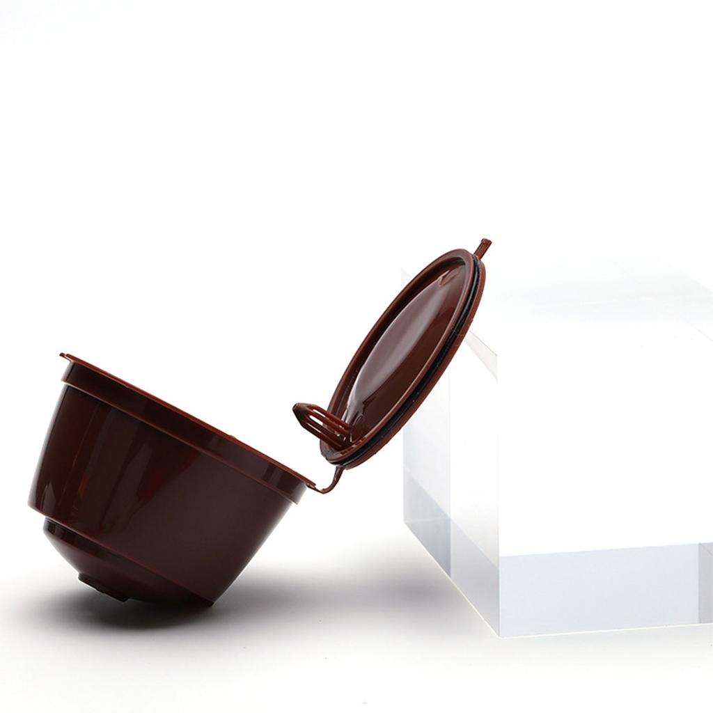 Set aus 3 wiederbefüllbaren Kaffeepads-Filtern inklusive Reinigungsbürste und Löffel Optionale Farbe für Kaffeeliebhaber Geschenk