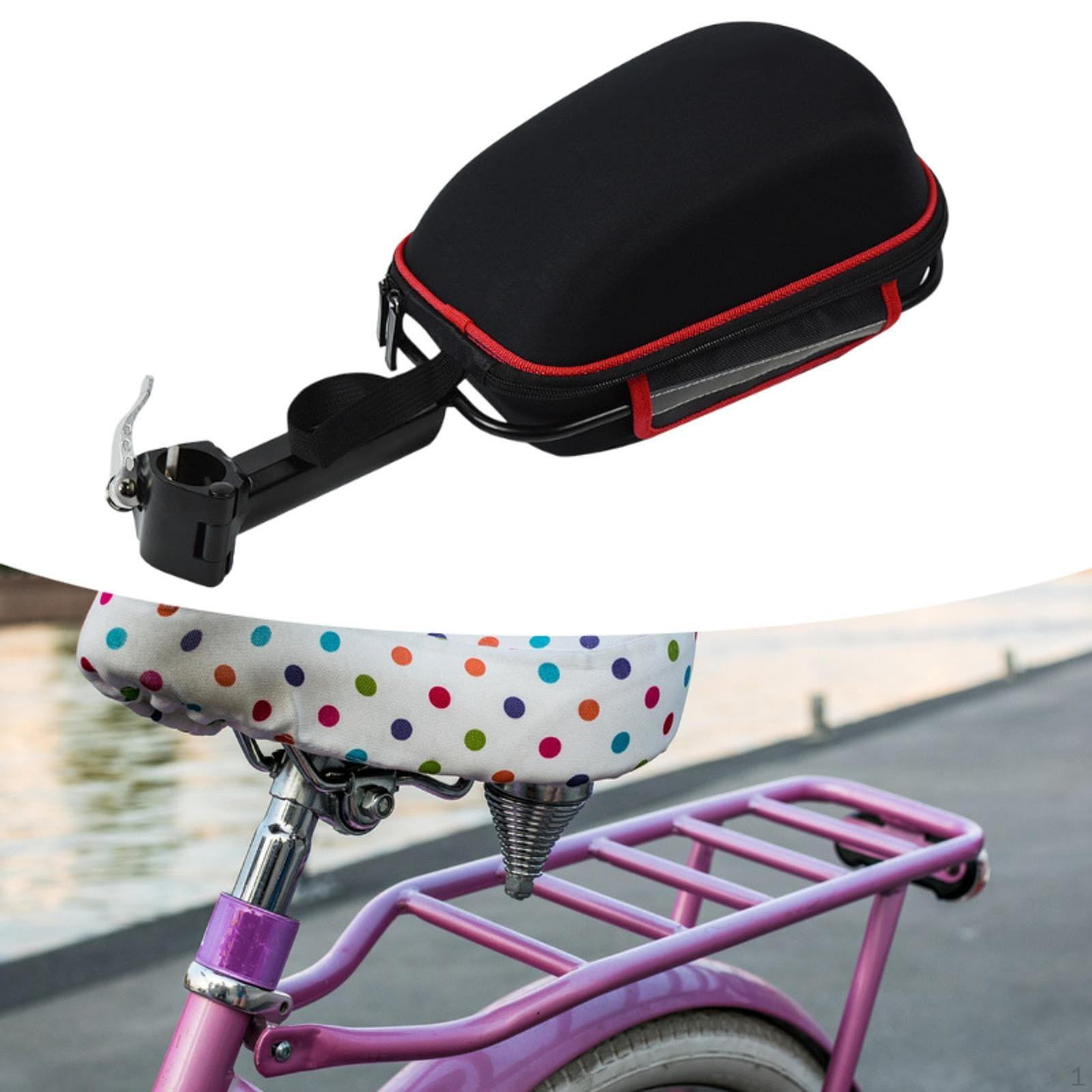 

Велосипедная задняя сумка для хранения, большая вместимость для использования на открытом воздухе Black Red