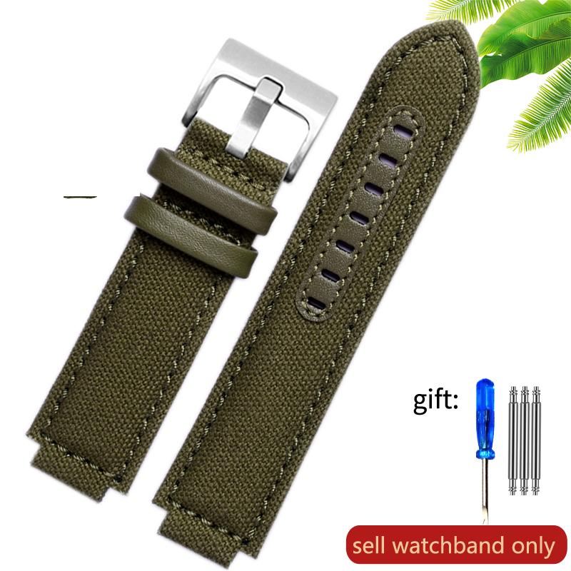 Nylon Watch Strap for Timex  Watchband T2n739 T2n720 T2n721 Waterproof Outdoor Watch Band 24*16mm