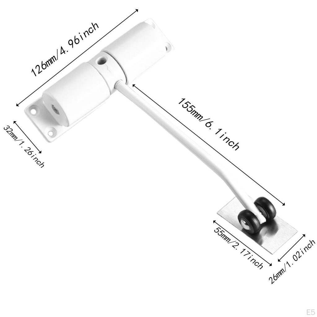 Automatic Door Closer Easy Installation Adjustable for Commercial Residential Garage