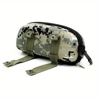 Camouflage Glasses Case Outdoor Sports Zipper Box Thickened Anti-stress Sunglasses Case Portable Glasses Storage Box