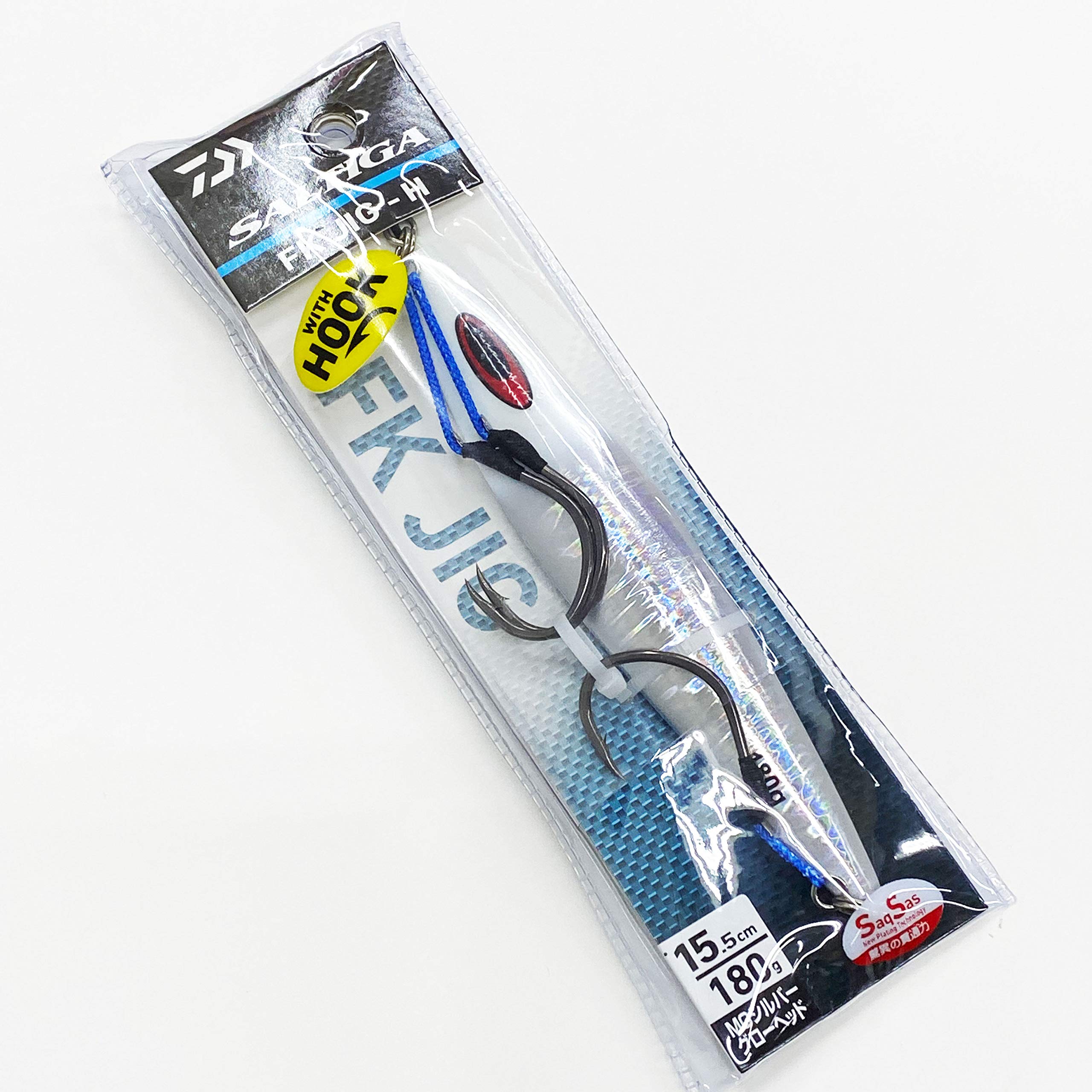 

Daiwa Saltiga FK 180g MG Silver Glow Head Jig-H