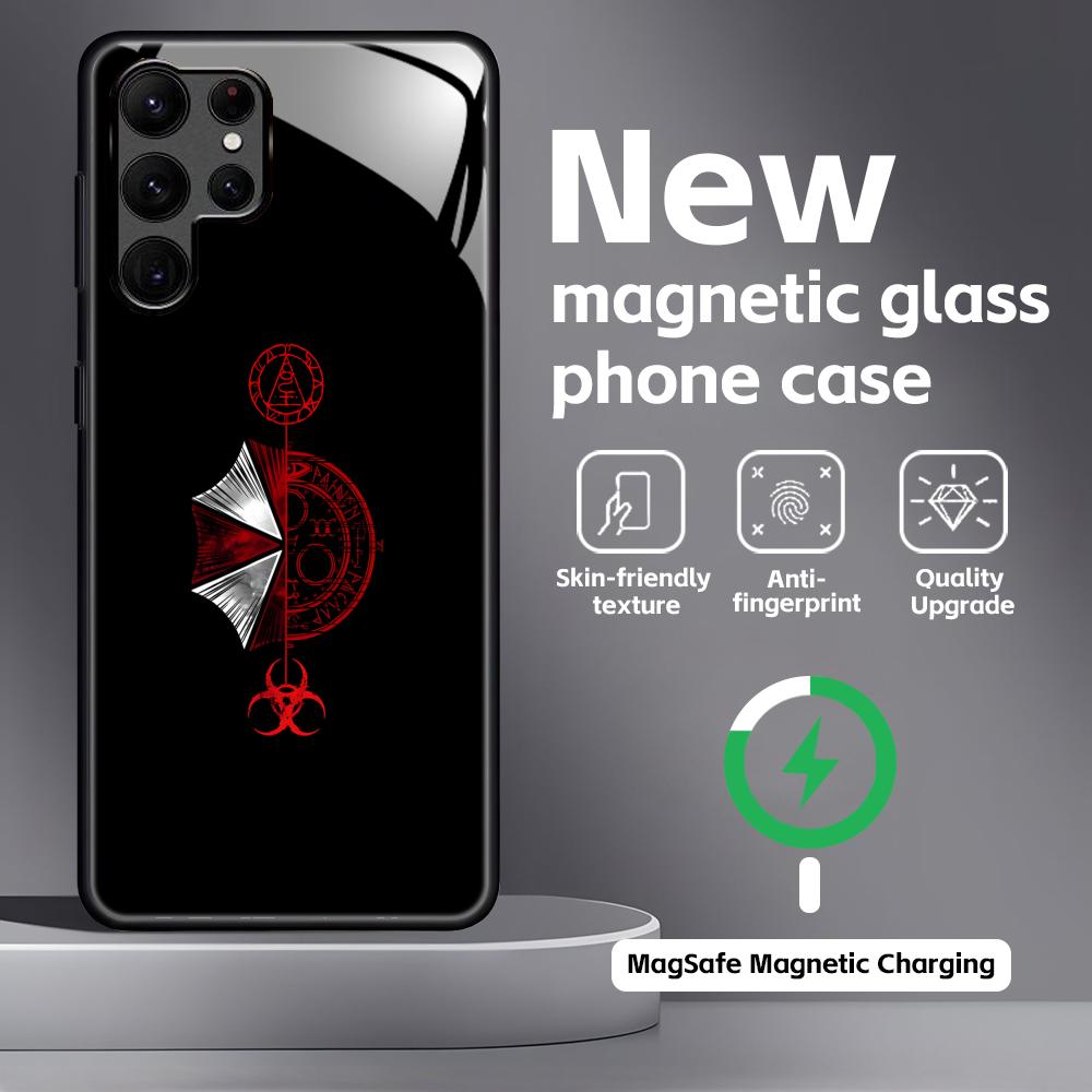 Resident Evil 9 Phone Case For Samsung S26 S25 S24 S23 S22 S21 Plus Ultra Note20 Glass Magnetic Case