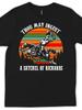 Funny "Thou May Ingest a Satchel of Richards" Gag Gift T-Shirt for Men & - Retro