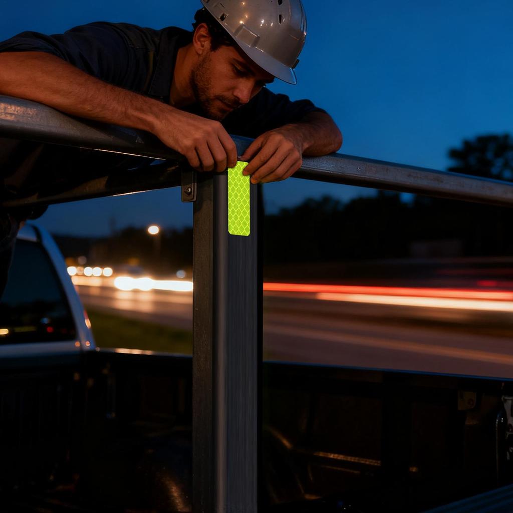 Auto Reflective Decals Night Visibility Warning Stickers Anti-Scratch Adhesive Reflective Vehicle Decals For Trailer Truck Car