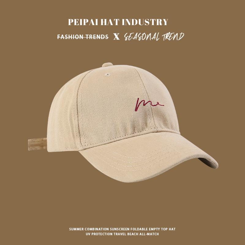 

1pc Simple Wave Embroidered Baseball Cap for Women,outdoor Versatile for Daily Leisure and Travel,sun Protection Duckbill Caps Adjustable