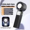 199 Powerful Wind Speed Portable Handheld Cooling Fan 4000mAn Ultra-Long Battery Life Digital Display Folding Desktop Mini Fan