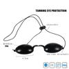 Tanning Bed Goggles Eye UV Glasses Eyeshields Size: Total Length of