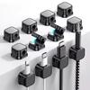 1/1/6Pcs Magnetic Cable Holder Self Adhesive Cord Clip Smooth Pulling Charging Cable Keeper Wire Clip for Cable/Car/Home/Office
