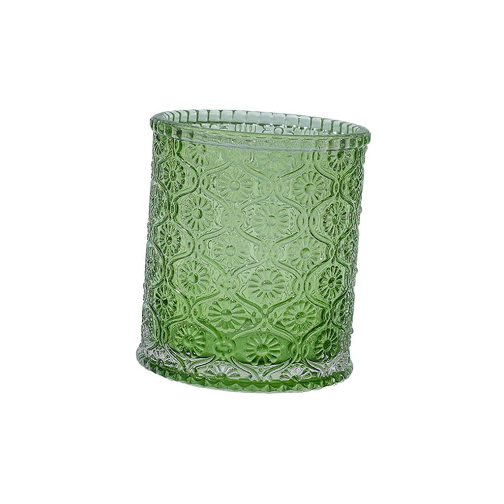 Makeup Brushes Storage Holder Cosmetic Box for Countertop Home Table Green