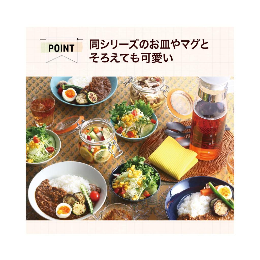 Medium-sized bowls in blue, white, and green, 370ml, natural color (set of 3).