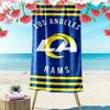 Los Angeles Rams print Quick Dry Beach Towel Microfiber Absorbent Portable Travel Swimming Towel