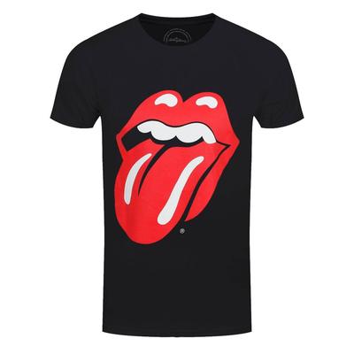Rolling Stones T-Shirt Logo Zunge Offiziell Neu Schwarz
