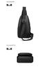 2025 Men's Large Capacity Soft Leather Crossbody Chest Bag with Multi-Compartments