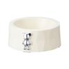 Detachable Pet Food Dispenser Stainless Steel Pet Feeding Basin Anti Knock Bear Pet Bowl  Dogs Cats