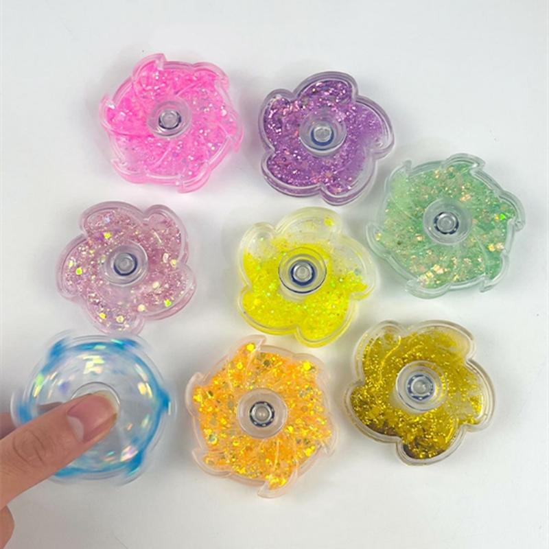 Fidget Spinner For Stress Relief - Petal Spinning Gyro Desk Toy For Adults & Kids, Portable Adhd Anxiety Relief Gift