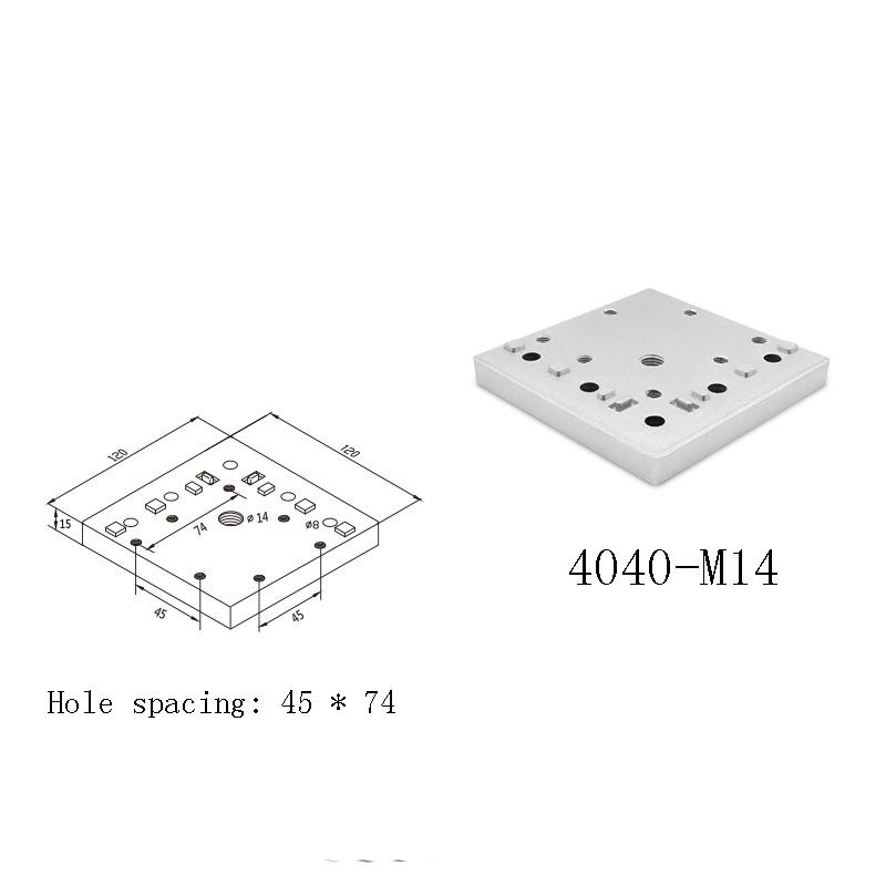 Aluminum Profile Triangular End Face Connecting Plate  30 4040 Profile Anchor Connector  Industrial Aluminum Profile Accessories