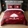 Nottingham Forest Design Set Lenzuola Letto 1 Copripiumino + 2 Federe Morbido Traspirante Biancheria da Letto per la Casa