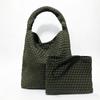 Borsa tote grande capienza per mamma e bambino intrecciata a mano - Borsa morbida e alla moda per le mamme