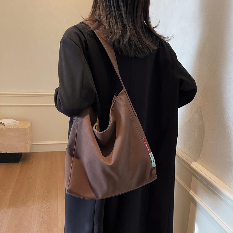 New Women's Simple Shoulder Bag Japanese and Korean Casual Tote Daily Commuting Shoulder Bag