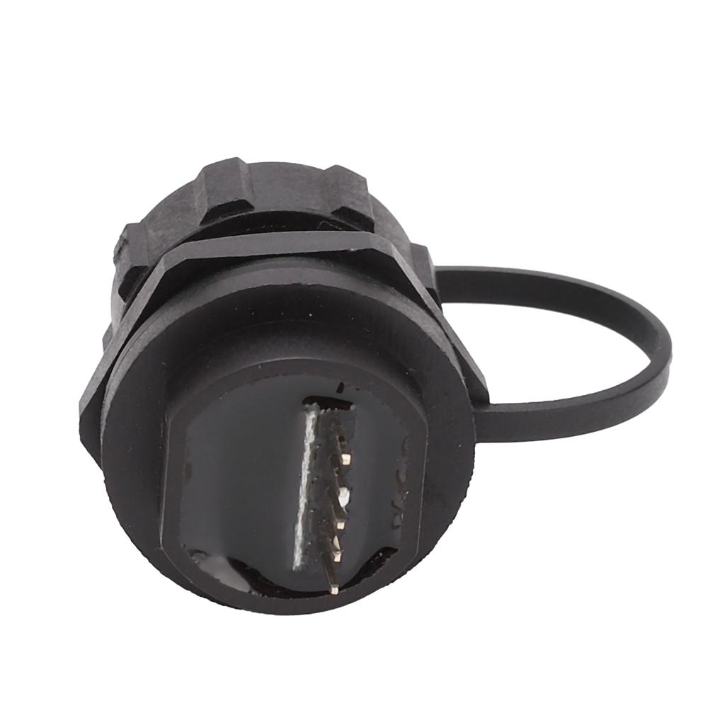 USB Charger Socket Waterproof Snap Lock Female PCB Board Mount Connector E10MC‑BF1‑F