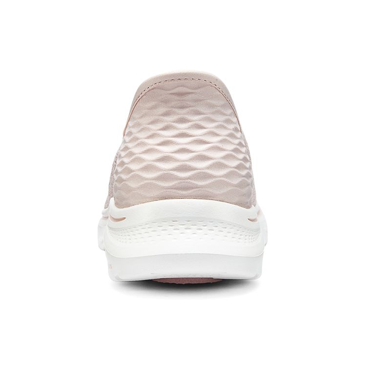 Skechers Go Walk 7 Bekvämt Tyg Stötdämpande Hållbar Andningsbar Lättviktig Låg Topp Casual Löparskor Dam Sneaker Rosa 125219-LTPK
