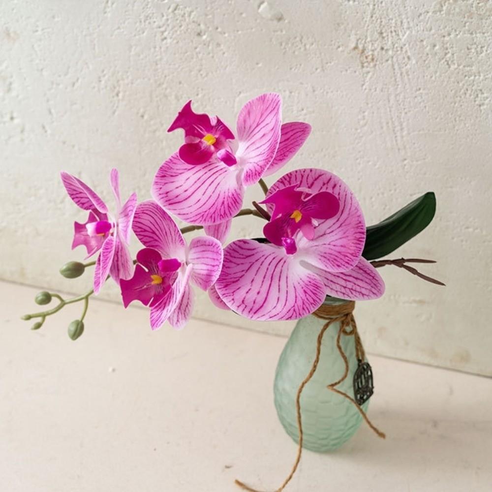 Vivid Simulation Phalaenopsis Cloth Fake Butterfly Orchid Artificial Moth Orchids  Bedroom