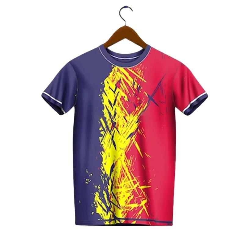 2024 Kids Clothes Summer Sports T-Shirt Breathable Sportswear Running Fitness Children Girls Clothes Print Short Sleeve Tops