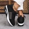 New Summer Casual Sports Shoes 2025 Fly Knit Women's Thick Sole Heightened Lightweight Plus Size Women's Shoes