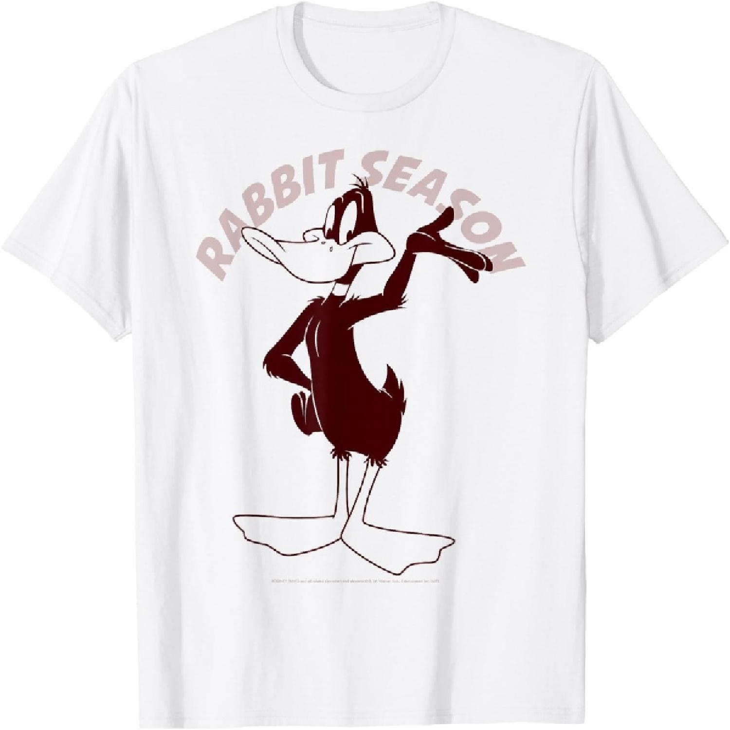 Looney Tunes Daffy Duck Rabbit Season T-Shirt XXXXXL белый