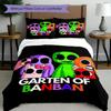 3pcs Duvet Cover Set (1*Duvet Cover + 2*Pillowcase, Without Core), Game Rainbow Friends Print Bedding Set, Bedroom Decor, All‑Season, Birthday Gift