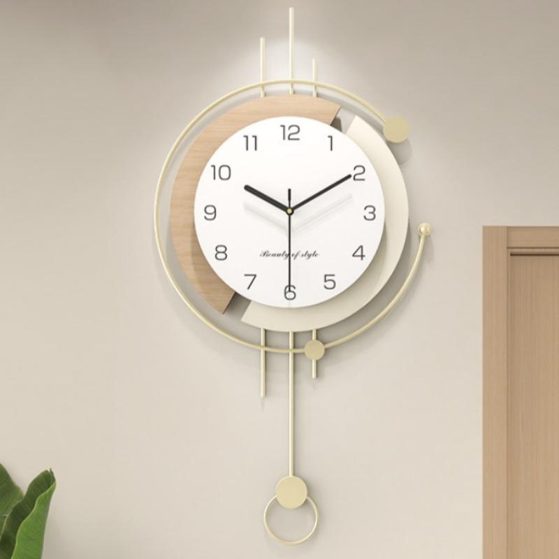 Decorative Wall Clock Modern Mural Wall Watch Luxury Aesthetic Pendulum Clocks Minimalist Silent Elegant Living Room Watches