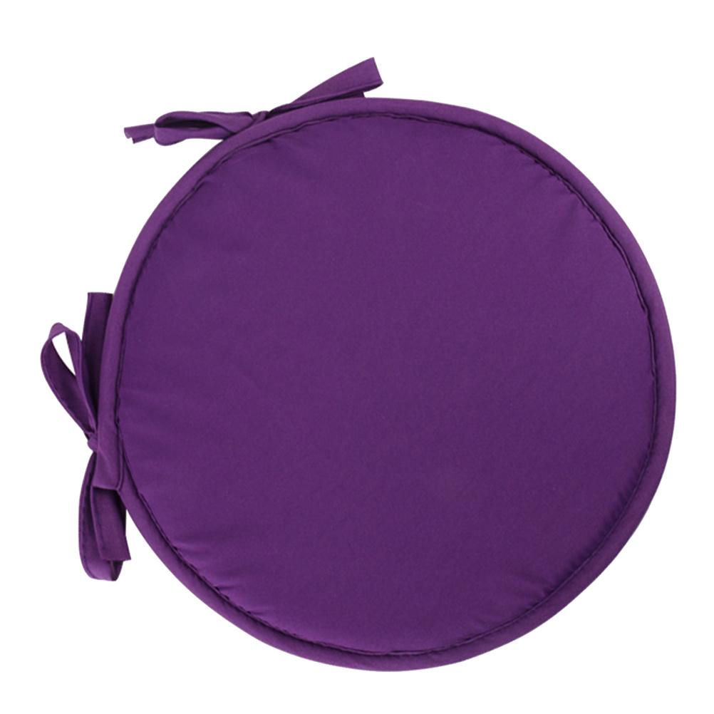 1Pcs Round Seat Cushion Orange Thick Sponge Seat Pad Diameter 30cm for Home Sofa Chair Dining Room Office Outdoor
