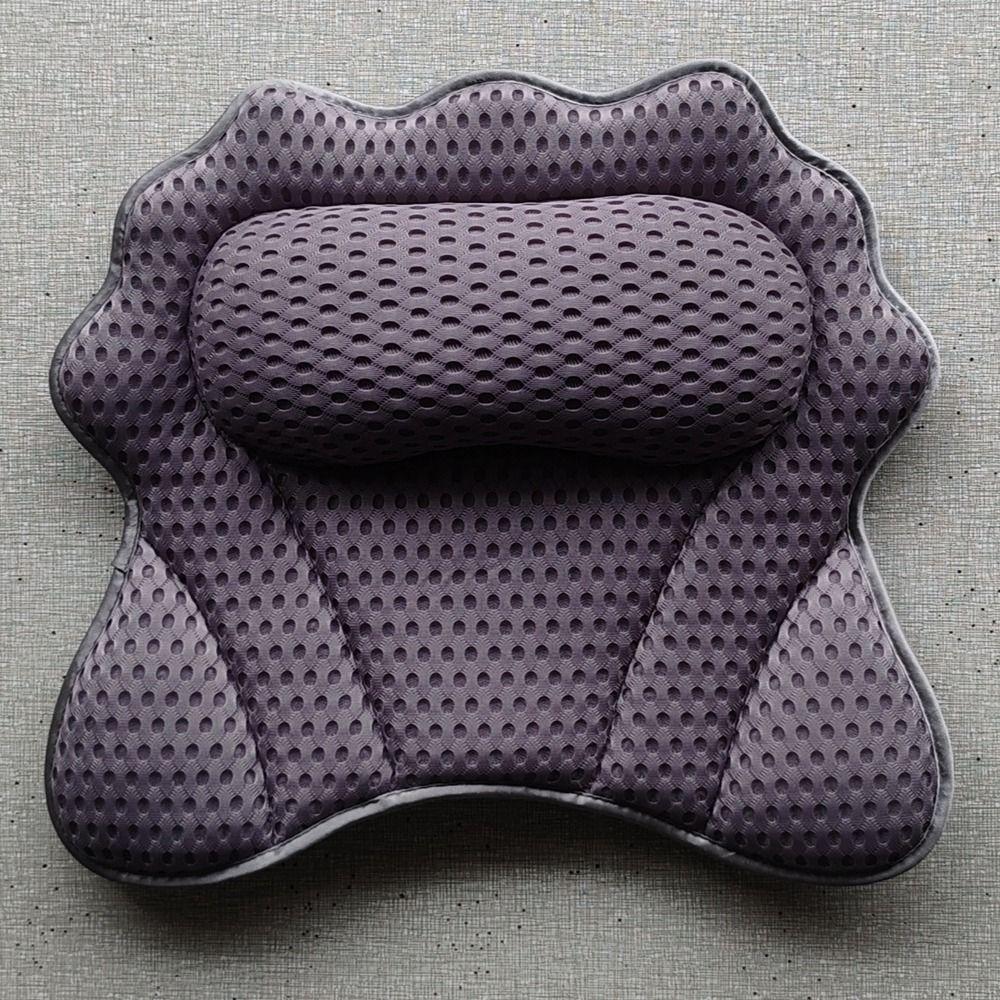 Soft Spa Bath Pillow Breathable Bath Pillow Durable 4D Bathtub Pillow  Home