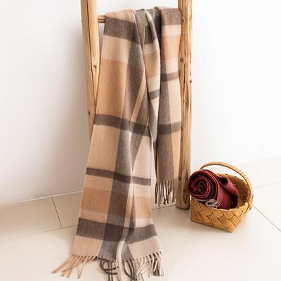 Wool Scarf Shawl High End Versatile Plaid Scarf for Women Autumn and Winter New Plaid Cashmere Scarf