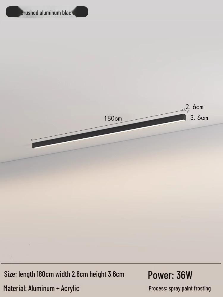 Nordic Minimalist LED Strip Light for Living Room, Hallway, Bedroom, and Balcony