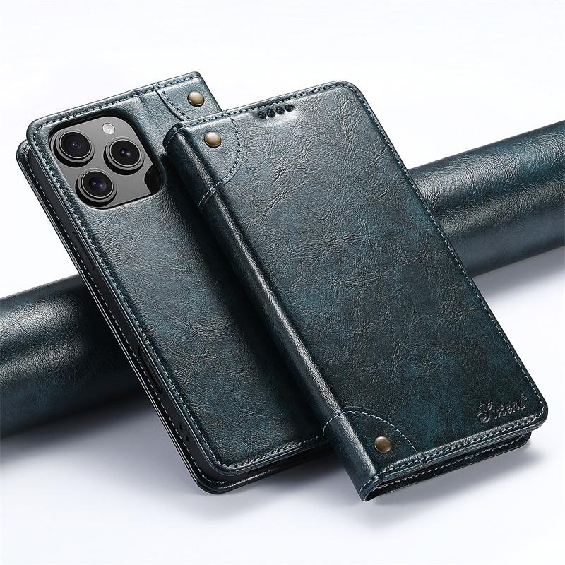 

EUCAGR Luxury PU Flip Leather Magnetic Shockproof Case For iPhone 16 15 14 13 12 11 Pro Max XS XR SE 2026 Protective Phone Shell For iPhone 12 mini синий