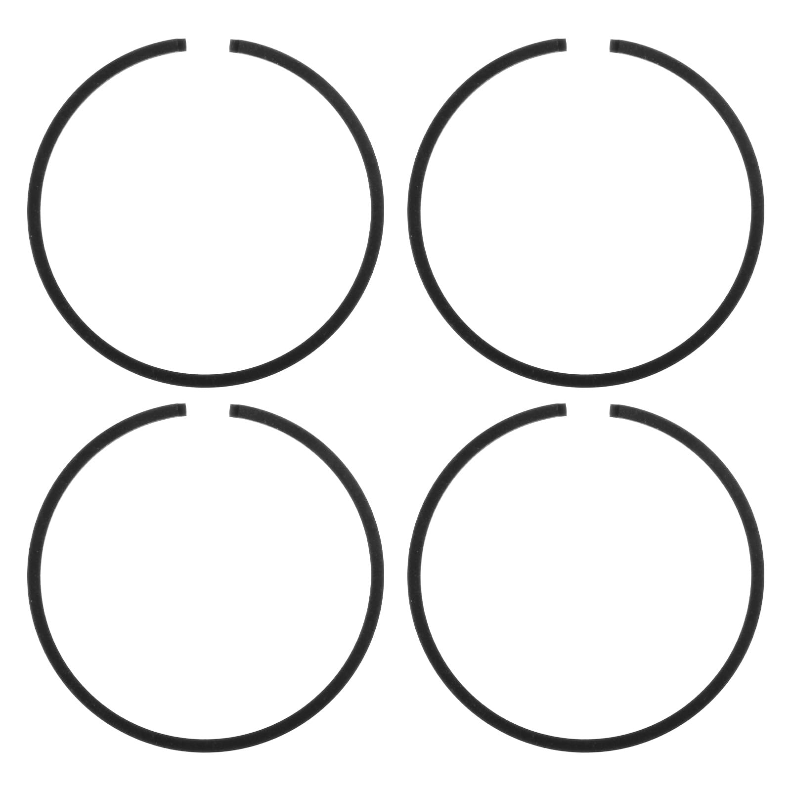 

M METERXITY 4 Pack Piston Ring Set 39mm x 1.2mm Standard Piston Ring Piston чёрный