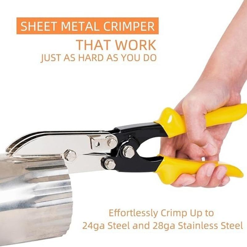 Practical Alloy Steel Clamp Pliers With 5 Accuracy Blade For Reliable Sealing On Downspouts Ducting And Exhaust Pipes