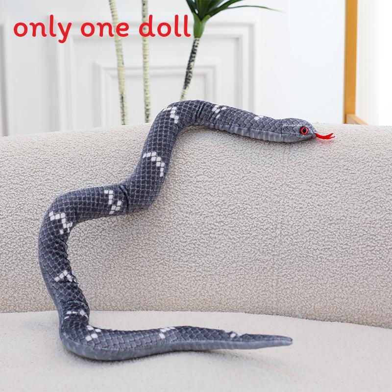 Snake Plush Toy With Realistic Design For Kids And Adults Gift Collectible