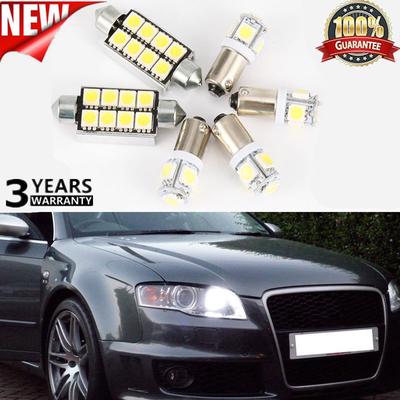 6pcs Car LED Interior Reading Light Dome Light Turn Signal Licence Plate Lamp Car Accessories