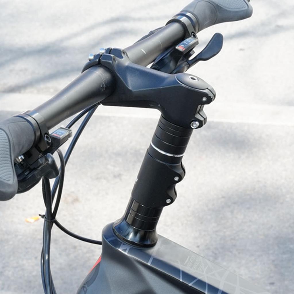 Bike Handlebar Riser Bike Handlebar Adapter for Mountain Road Bike Stem Riser Aluminum Alloy Bicycles Fork Stem Extender