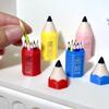 Mini Pen Holder And Pencils, Cute Pencil Design, 3D Printed Pen Holder Miniature, with 12 Tiny Colored Pencils for Doll Mansion Miniature Rooms