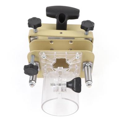 Wood Router Slotting Locator Aluminum Alloy High Efficiency 2 In 1 Invisible Fastener Slotting Bracket for Trimming