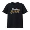 Pediatric Nurse Leopard Print Stethoscope Heart Nursing T Shirt Vintage Washed Designer Clothes Top For Everyday Wear Casual