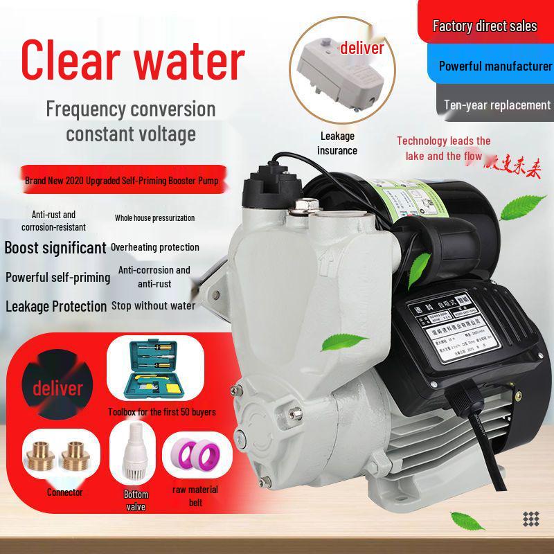 220V Smart Automatic High-Rise Booster Pump for Household Tap and Water Heater