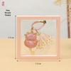 Crystal Tassel Horse Pendant Sachet: Cultural Brocade Keychain Gift