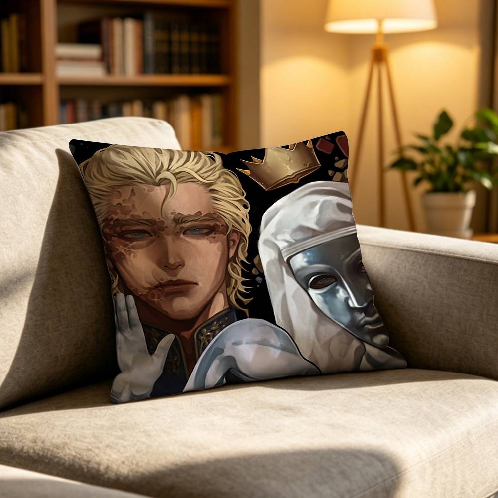 Baldwin IV The Leper King Medieval Crusader Monarch Pillow Case Pattern Printed Pillowcase For Living Room Sofa Cushion Cover
