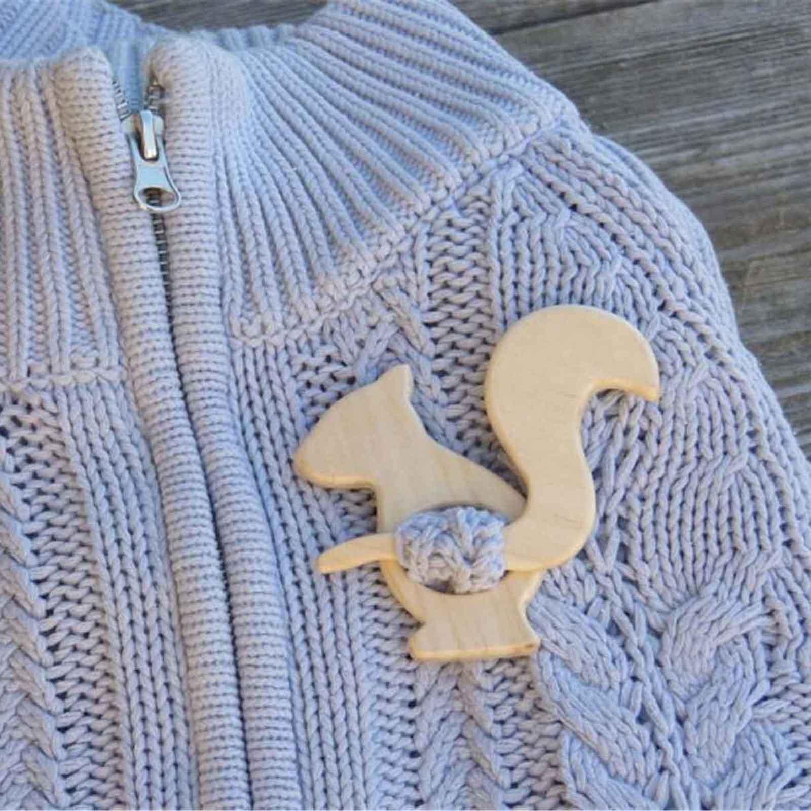 

Деревянная брошь в форме животного, креативный дизайн, деревянная брошь ручной работы, зажим для свитера